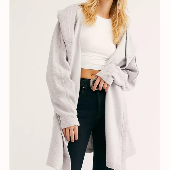 Free people hooded willow cardi - Picture 2 of 11